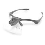 LED увеличительное стекло head лупа с подстветкой головная лупа очки LED свет 1.0 раз 1.5 раз 2.0 раз 2.5 раз 3.5 раз коэффициент увеличения угол настройка резинка точный работа очки обе для tecc-kakuhead
