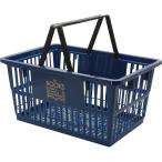 BOOK LOVERS マーケットバスケット (S) NAVY バスケット かご 収納 小物入れ 買い物かご プラスチック
