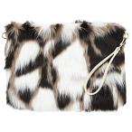 Yahoo! Yahoo!ショッピング(ヤフー ショッピング)[スウィートパッション] ファー クラッチバッグ ショルダーバッグ レディース （A1378） ミックスファー フェイクファー ショルダー バッグ バ