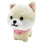Yahoo! Yahoo!ショッピング(ヤフー ショッピング)旅するマメしば ぬいぐるみマスコット かわいい ぬいぐるみ ふわふわ 犬 柴犬 豆柴 おもちゃ 癒し （白 まめ子）
