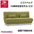 フランスベッド75周年記念モデル ソファベッド ピズ 【送料・開梱設置無料】 ソファベッド 座面下収納付き ストレージタイプ