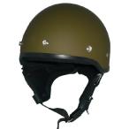 ZK-600 ハーフジェット (マットオリーブグリーン)SG公認 公道走行可 耳あて脱着可能 125cc以下対応 新安全基準バックル採用