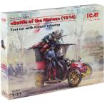 ICM 1/35 Франция суша армия Renault такси w/ Франция ..1914 maru n. битва . пластиковая модель 35660