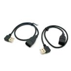 Chenyang 2 шт 90° левый & свет угол USB 2.0 мужской - USB женский удлинение кабель 40 cm