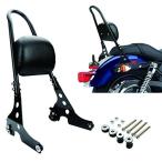 PSLER バイク用 シーシーバー 背もたれ バックレスト パッド付き 対応 スポーツスター 883 1200 XL883 XL1200