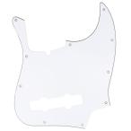 Musiclily Pro 10穴 JBジャズベース用ピックガード5弦Fender American Jazz Bass用 3P白