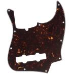Musiclily Pro 10穴 JBジャズベース用ピックガード5弦Fender American Jazz Bass用 4P鼈甲柄