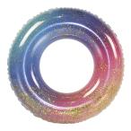 HappyHome надувной круг детский ламе ввод Kids float симпатичный Kirakira Rainbow мужчина девочка двоякое применение (70#)