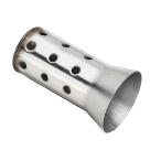 мотоцикл выхлоп muffler наружный диаметр 51mm нержавеющая сталь сталь мотоцикл глушение контейнер шум снижение регулировка возможность удален возможность выхлоп дефлектор громкость регулировка мотоцикл двигатель детали 