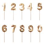 YIXINLYMY день рождения свеча . день рождения свеча модный 10 шт цифра день рождения свеча 3D оборудование орнамент память день . праздник давай сделаем кекс наан 