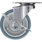 ハンマーキャスター(Hammer Caster) プレート式 キャスター 自在 ストッパー付 ゴム車輪 スチールホイール 75mm Eシリーズ 415