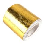  Thermo лента жаростойкий изоляция машина мотоцикл водонепроницаемый muffler капот датчик давления масла датчик температуры масла украшать 5m 5cm лента только DIY ( Gold )