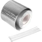 .. лента автомобильный изоляция лента Gold muffler двигатель Thermo отражение тепла жаростойкий ( серебряный )