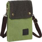 スマホポーチ ショルダー 肩掛け 斜め掛け スマホ入れ 小物入れ おしゃれ 軽量 薄型(グリーン)