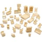  из дерева миниатюра мебель комплект кукольный дом простой сборка комплект инструмент не необходимо игрушечный маленький мебель ( бежевый )