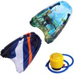 ショッピングプールマット 浮き輪 サーフボード プール マット 水遊び フロート ビーチフロート 浮き輪ボート 空気入れ