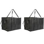 特大 保冷バッグ クーラーボックス ソフトクーラー エコバッグ 買い物バッグ 保温 (2個,  58cm x 35cm x 38cm)