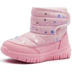 スノーブーツ キッズ ウインターブーツ ベビー 女の子 男の子 スノーシューズ 子供 雪遊び 靴 (03ピンク,  21.0 cm 3E)