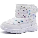 スノーブーツ キッズ ウインターブーツ ベビー 女の子 男の子 スノーシューズ 子供 雪遊び(02ホワイト,  12.5 cm 3E)