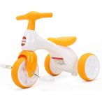 三輪車 ペダルなし自転車 室内 室外 バランス感覚 BBサウンド付き 子供自転車 ペタル後付き 1〜3歳 幼児用(オレンジ)