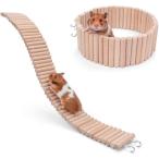  хомяк игрушка мелкие животные лестница забор из дерева ширина 8cmx длина 60cm( бежевый, ширина 8cmx длина 60cm)