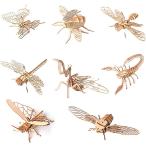  цельный насекомое из дерева мозаика 3D сборная головоломка комплект нет цвет construction DIY модель 