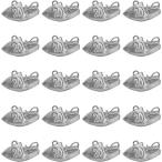 ジグヘッド 20g 20個セット アジング サビキ シンカー バス釣り 根魚 重り ジョイント ジグサビキ 根どめ