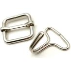 ゴムロープ 平ゴム用 金具 20mm用 フック バックル チューブ カギフック 線送り 各20 計40個