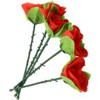 フラワーマジック 薔薇の花 5本セット 手品 一発芸 宴会芸 ロマンチック サプライズ 告白 プロポーズ O-88