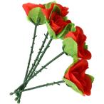フラワーマジック 薔薇の花 5本セット 手品 一発芸 宴会芸 ロマンチック サプライズ 告白 プロポーズ O-88