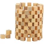  из дерева в машине дерево Cube блок натуральный . дерево нет окраска ребенок арифметика body сложенный map форма проблема интеллектуальное развитие ученик начальной школы ...100 шт. комплект 