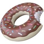  надувной круг ослабленное крепление . детский пончики .... float большой популярный шоколад чай цвет ( подпалина чай, внутренняя окружность примерно 100cm)