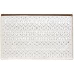 犬 トイレトレー トイレマット 食事マット シリコン 滑り止め 溢れ止め (ホワイト,  40x60cm)