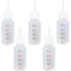  бутылочка для кормления домашнее животное 50ml 3mm первоклассный сосок домашнее животное бутылочка для кормления 5 шт. комплект примечание входить контейнер водоснабжение собака кошка двоякое применение животное ( белый )