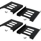 2.5 дюймовый HDD SSD > 3.5 дюймовый изменение держатель монтажный прибор винт имеется 4 шт. комплект ( черный )