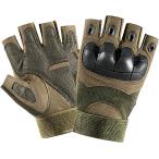  Tacty karu перчатка напёрсток перчатка страйкбол половина палец перчатки милитари мотоцикл кемпинг велосипед ( moss green, M)