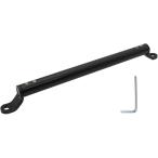バイク クランプバー スマホホルダー ミラー 取付 拡張 マルチバー 汎用 34〜54cm オートバイ スクーター (ブラック)