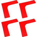  линия маркер (габарит) Flat кукуруза футбол футзал пальто тренировка прямой угол угол ( красный цвет, 27cm/4 листов )