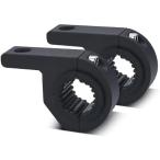 [ сменный товар ] крепление крепление, опора 2 шт. комплект универсальный aluminium держатель установка крепление, опора сверление не необходимо установка простой пассажирский лампа рабочее освещение труба ( черный )