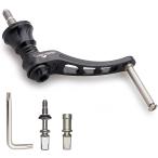 リール ハンドル ノブ無し シマノ SHIMANO ダイワ DAIWA 通用 スピニングリール MDM( ブラック,  45-50mm可変)