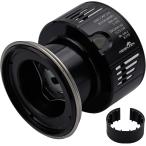 リール スプール 深溝 C3000 替えスプール 対応 53 MDM(ブラック&シルバー, C3000)