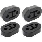 [ сменный товар ] muffler вешалка подвешивание резина крепление кольцо универсальный автомобиль для замены 2 дыра дыра диаметр 12mm 4 шт толщина 21mm( черный чёрный 4 шт )