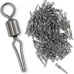  Harris прекращение swiveles 100 шт автоматика Harris прекращение вертлюг рыболовный крючок замена час короткий удобный Kiss морская рыбалка ( серебряный, 12# длина 13mm)