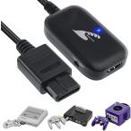 スーパーファミコン HDMI 変換 コンバーター N64 ゲームキューブ 出力 ケーブル(ブラック)