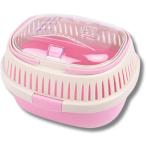  мелкие животные хомяк .... клетка маленький размер для домашних животных Carry кейс ( розовый, маленький размер )
