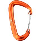 カラビナ カラビナフック 高強度 多機能 登山 キャンプ アウトドア ハンモック 航空アルミニウム製 タテ荷重 12KN (オレンジ)