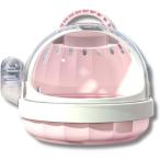  мелкие животные хомяк morumoto.... клетка поилка есть ( розовый, 18.6x18.6x16 cm)