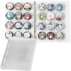  жестяная банка значок место хранения файл жестяная банка значок кейс 58mm большая вместимость падение предотвращение крышка имеется перевозка 72~96 шт ( прозрачный, 23.5x31x2cm)