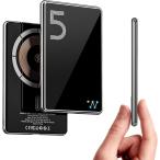 ショッピングモバイルバッテリー iphone Magon モバイルバッテリー 軽量 6.8MM 薄型 マグネット式ワイヤレス充電 5000mAh PD20W MDM (ブラック)