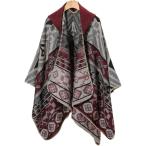  манто накидка уличный покрывало .. огонь пончо капот пальто палантин одеяло покрывало на колени ( бордо, стандартный )